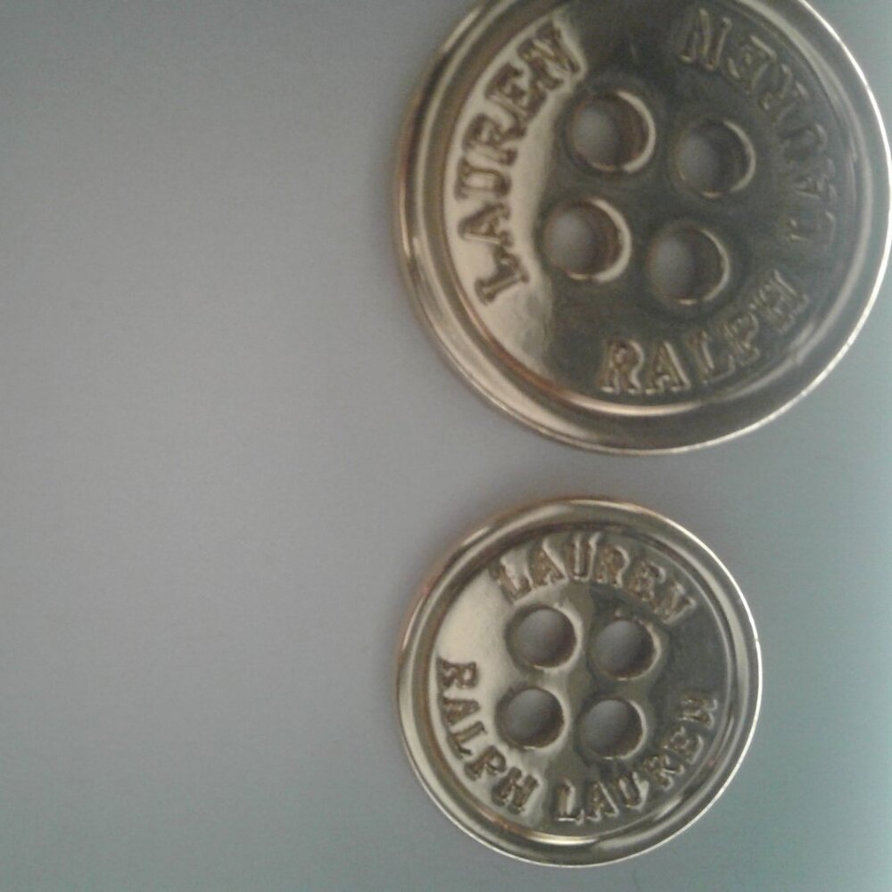 New! Ralph Lauren Engraved Gold-tone Buttons